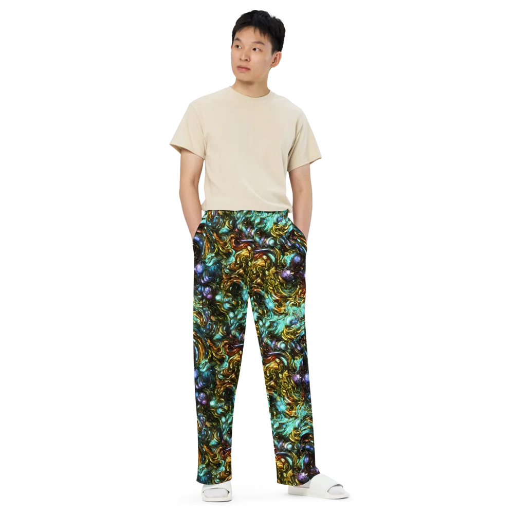 Liquid Dynasty on Wide-Leg Pants — Front