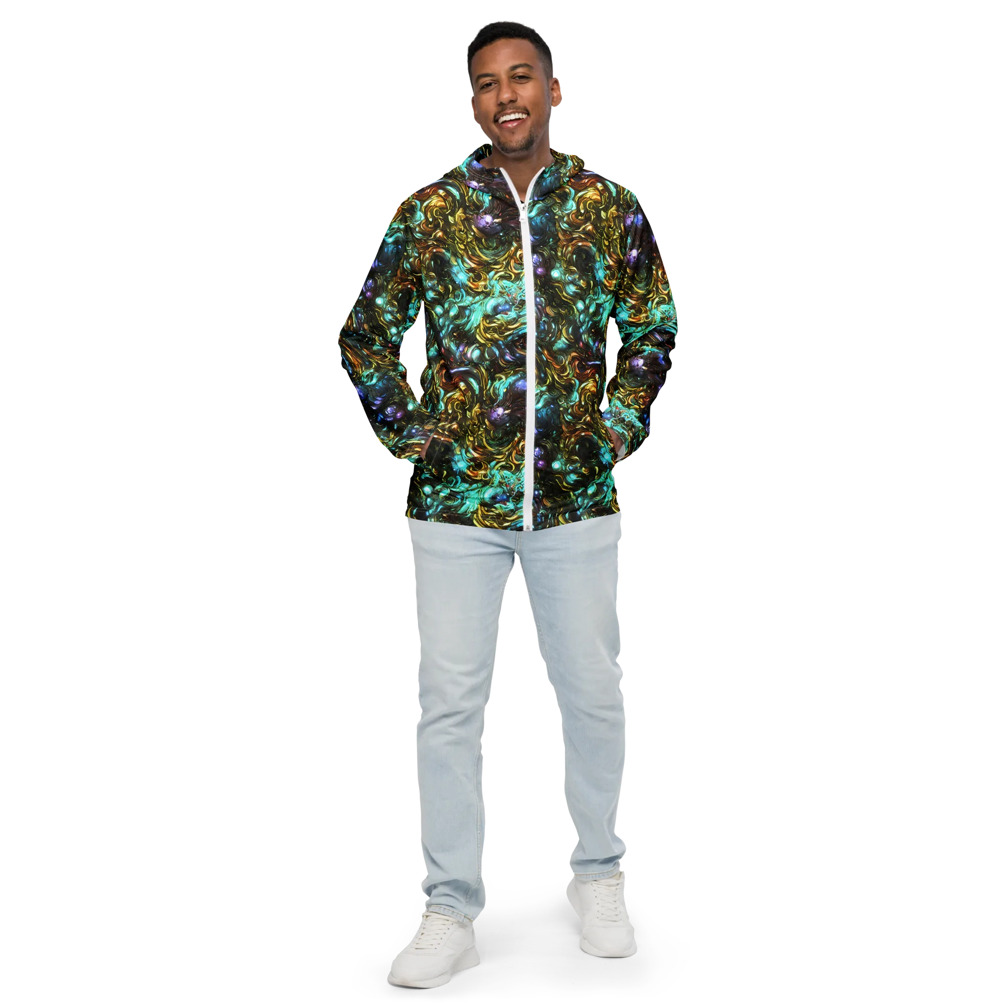 Liquid Dynasty on Men's Windbreaker — Front