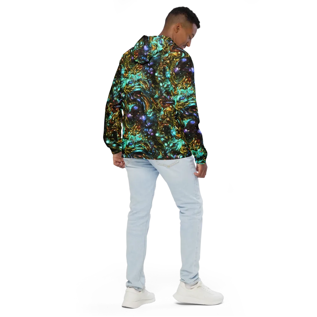 Liquid Dynasty on Men's Windbreaker — Back