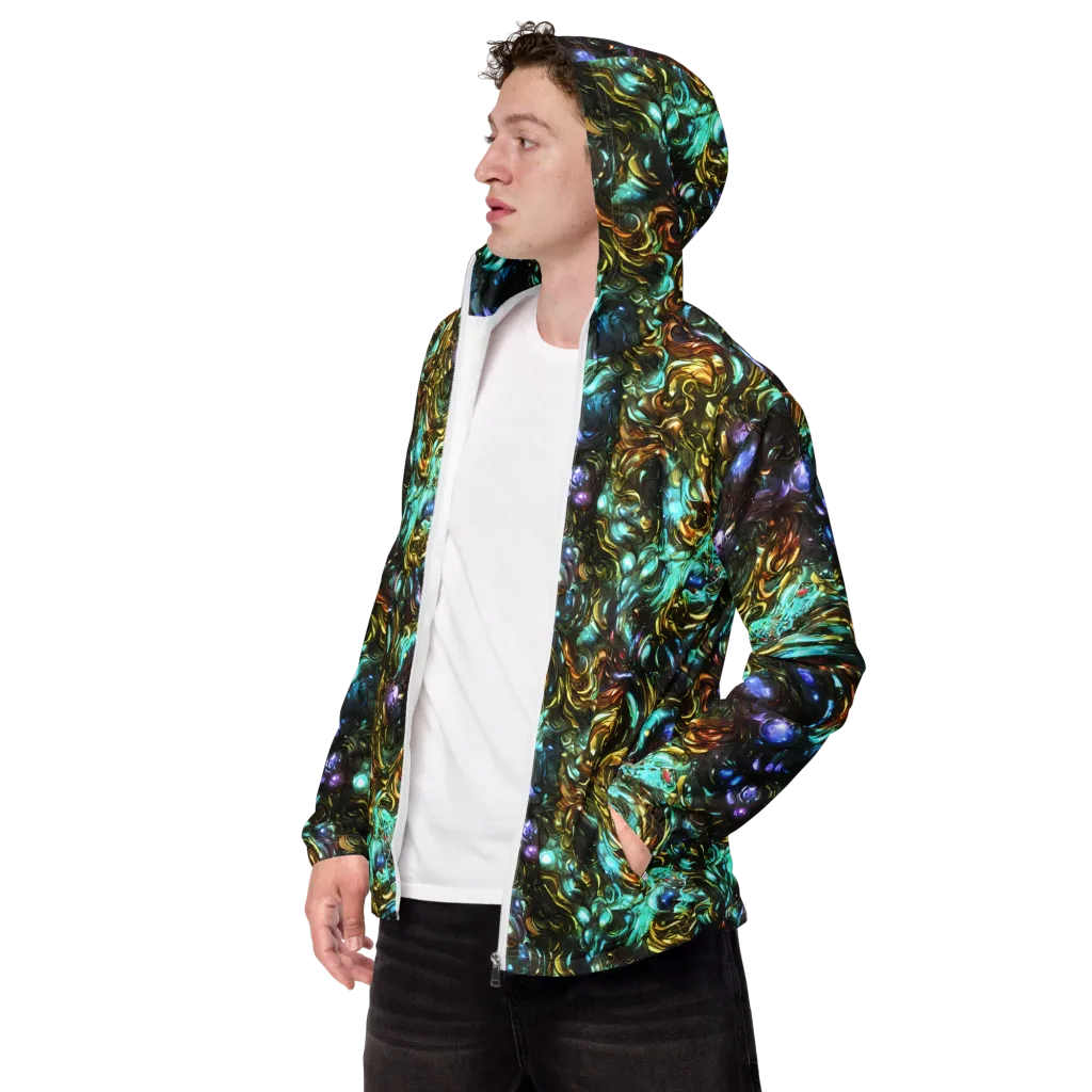 Liquid Dynasty on Men's Windbreaker — Left Front