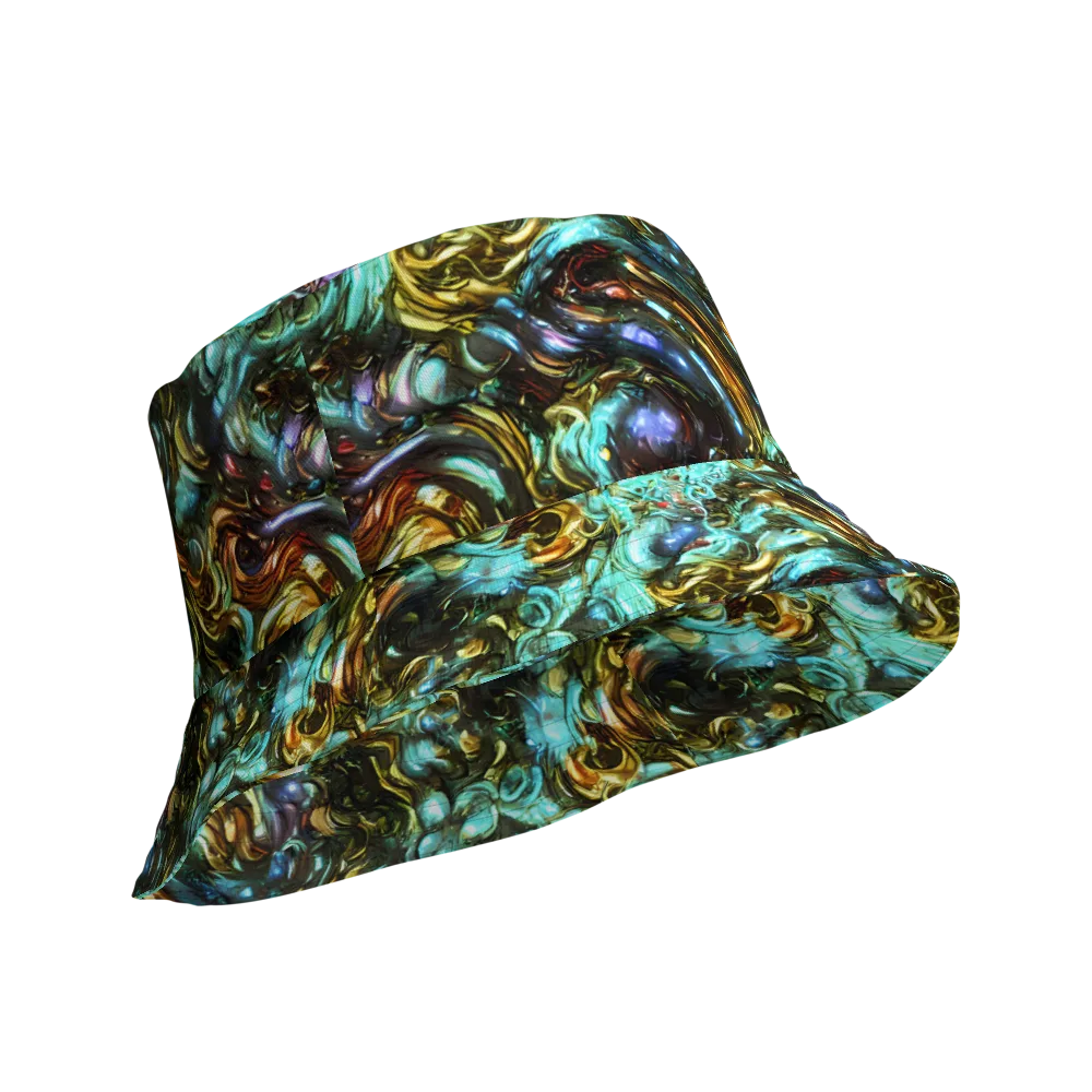 Liquid Dynasty on Reversible Bucket Hat — Product details Outside