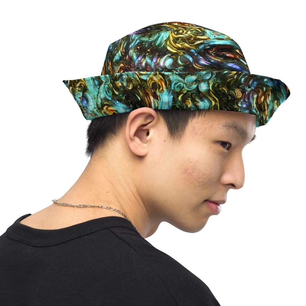 Liquid Dynasty on Reversible Bucket Hat — Right Outside