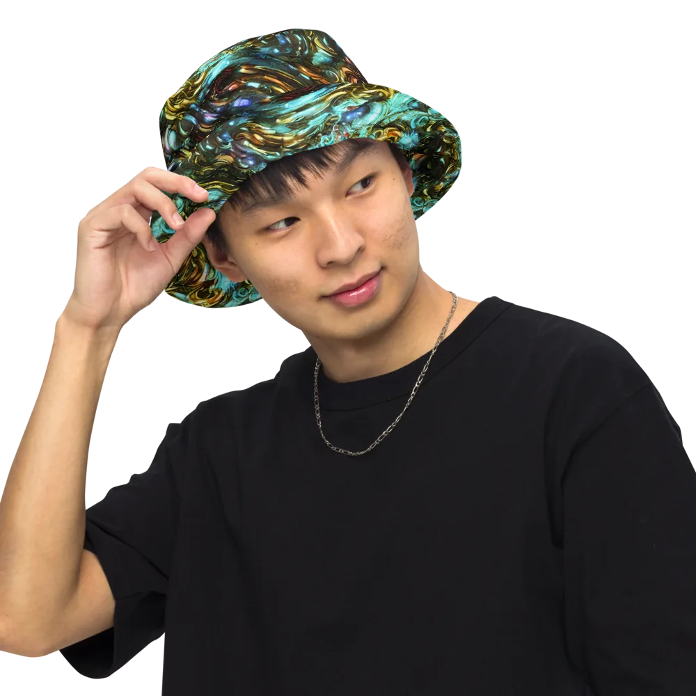 Liquid Dynasty on Reversible Bucket Hat — Front Inside