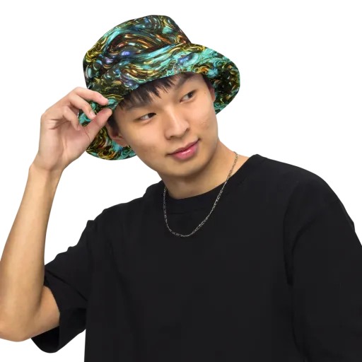 Liquid Dynasty on a Reversible Bucket Hat
