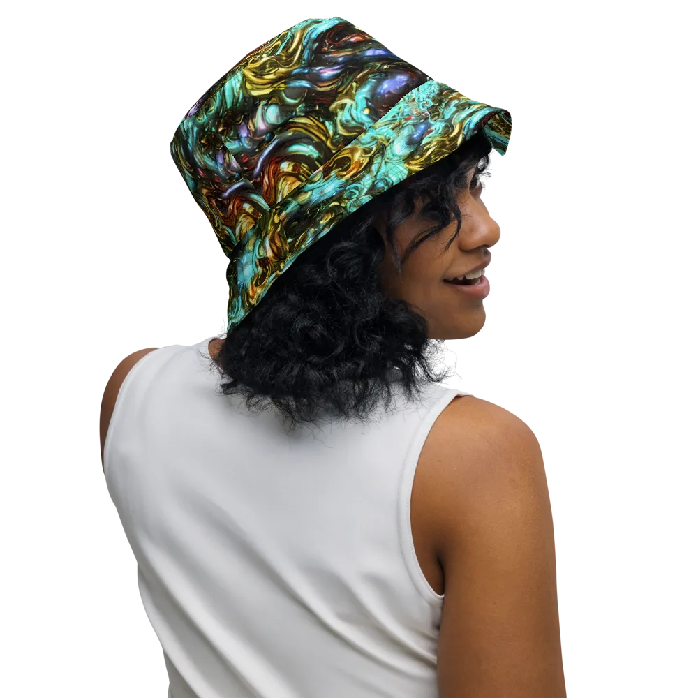 Liquid Dynasty on Reversible Bucket Hat — Right Outside