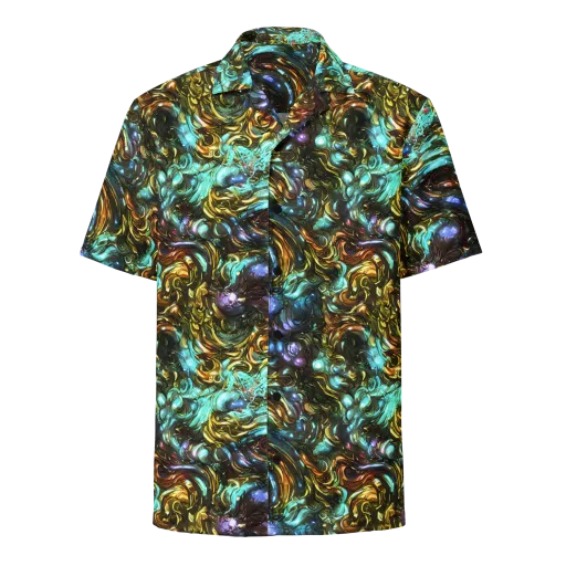Liquid Dynasty on a Button Shirt