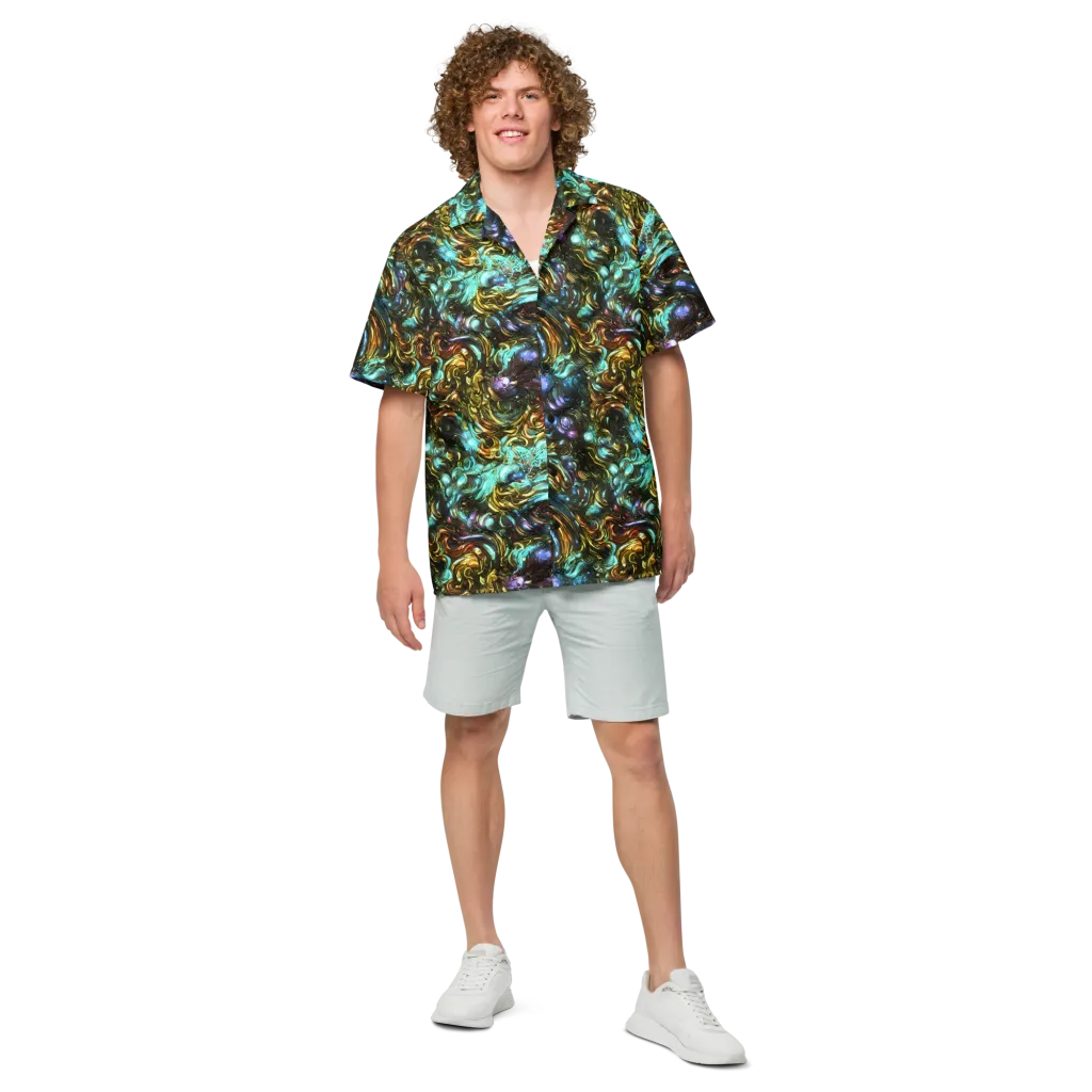Liquid Dynasty on Button Shirt — Front