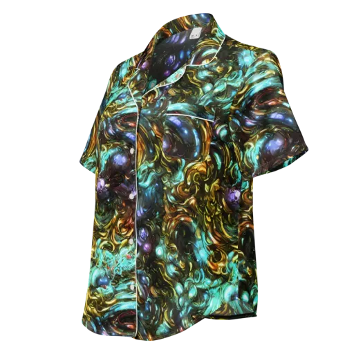 Liquid Dynasty on a Women's Short Sleeve Pajama Top