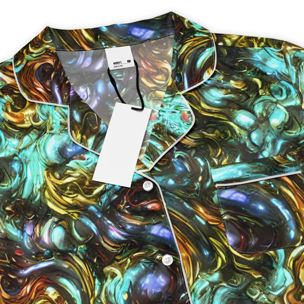 Liquid Dynasty on Women's Short Sleeve Pajama Top — Product details