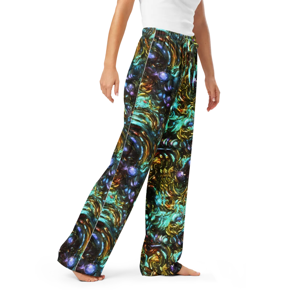 Liquid Dynasty on Women's Pajama Pants — Right Front