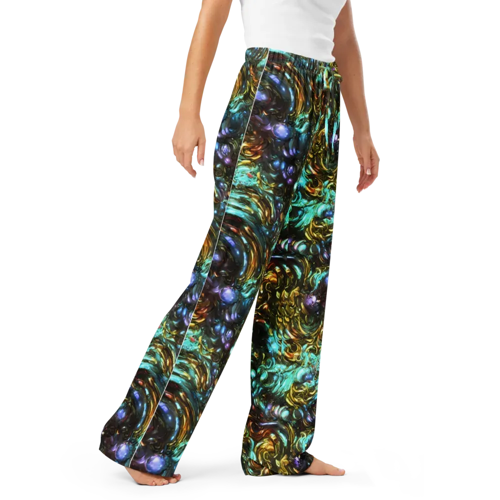 Liquid Dynasty on Women's Pajama Pants — Right Front