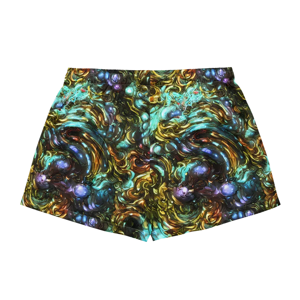 Liquid Dynasty on Women's Pajama Shorts — Back