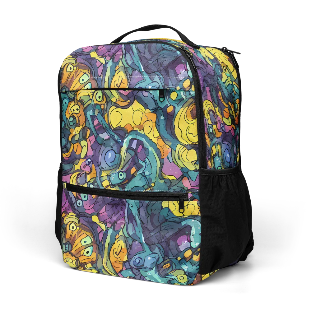 Chromatic Chameleons on Utility Backpack — Left Front