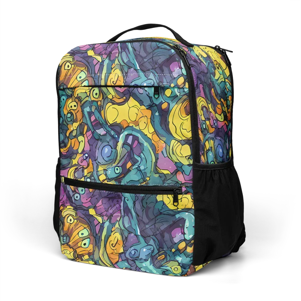 Chromatic Chameleons on Utility Backpack — Left Front