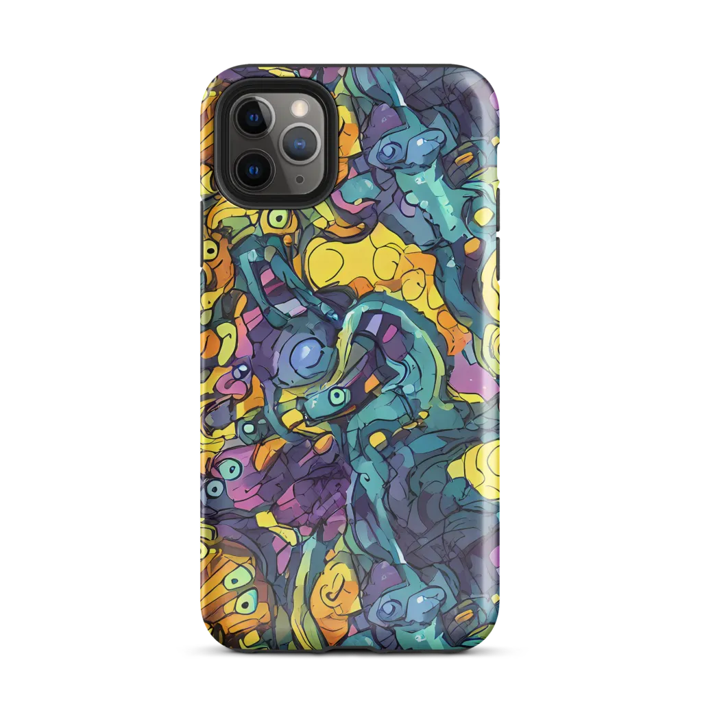 Chromatic Chameleons on Tough Case for iPhone® — Front