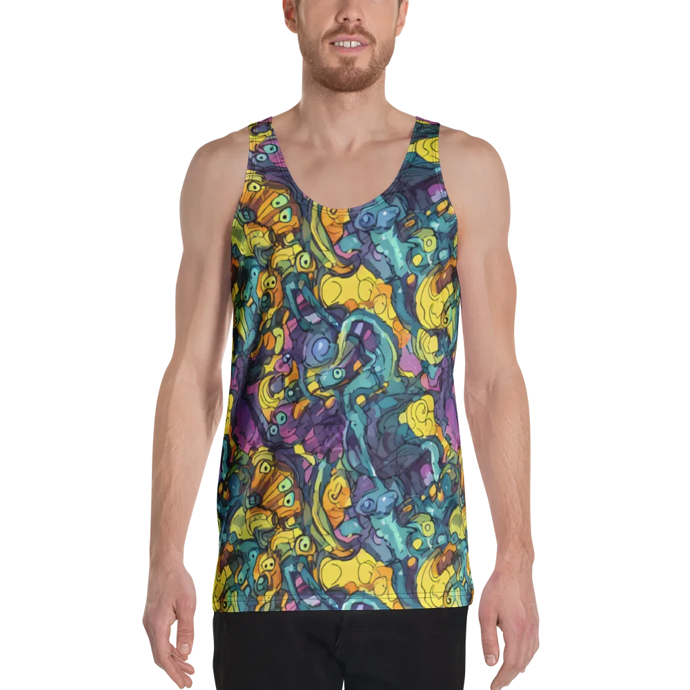 Chromatic Chameleons on Men's Tank Top — Front