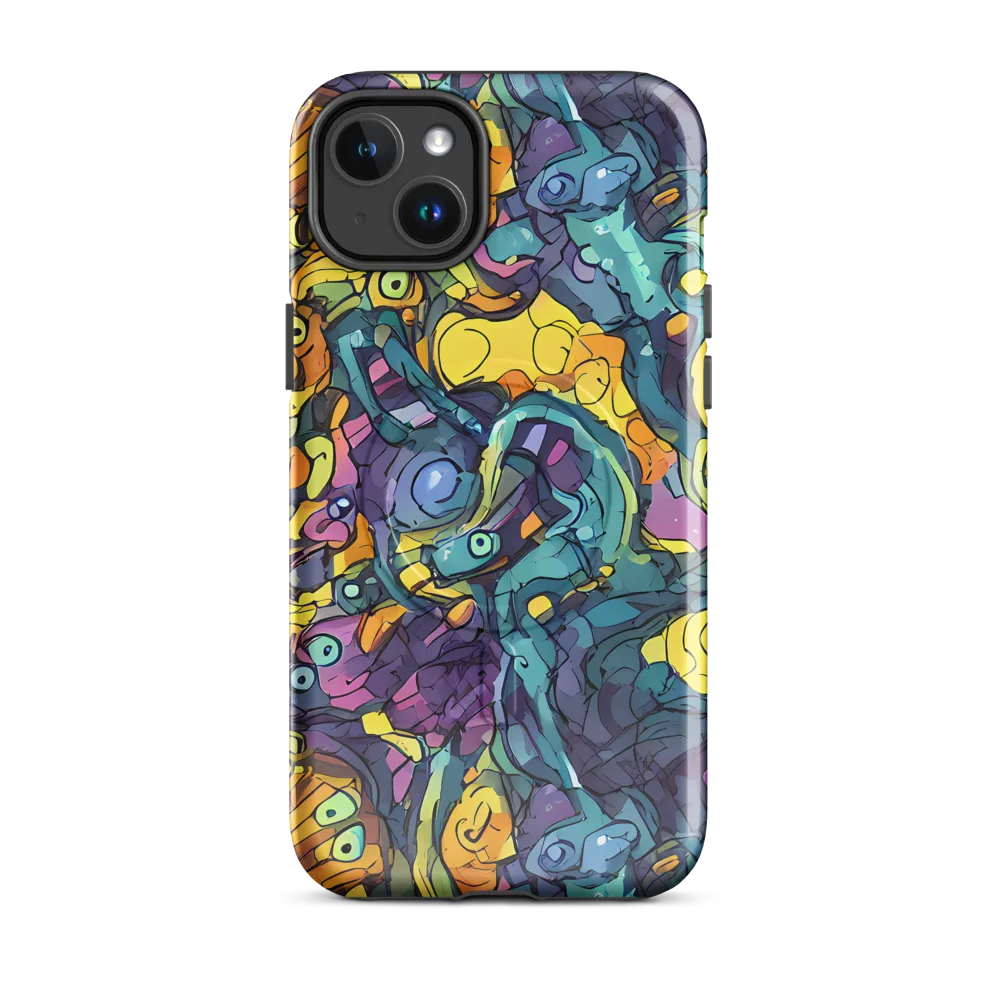 Chromatic Chameleons on MagSafe Tough Case for iPhone® — Front