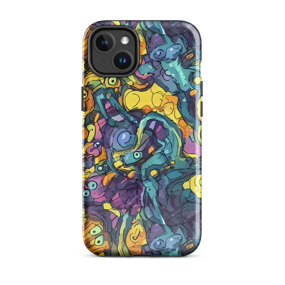 Chromatic Chameleons on MagSafe Tough Case for iPhone® — Front