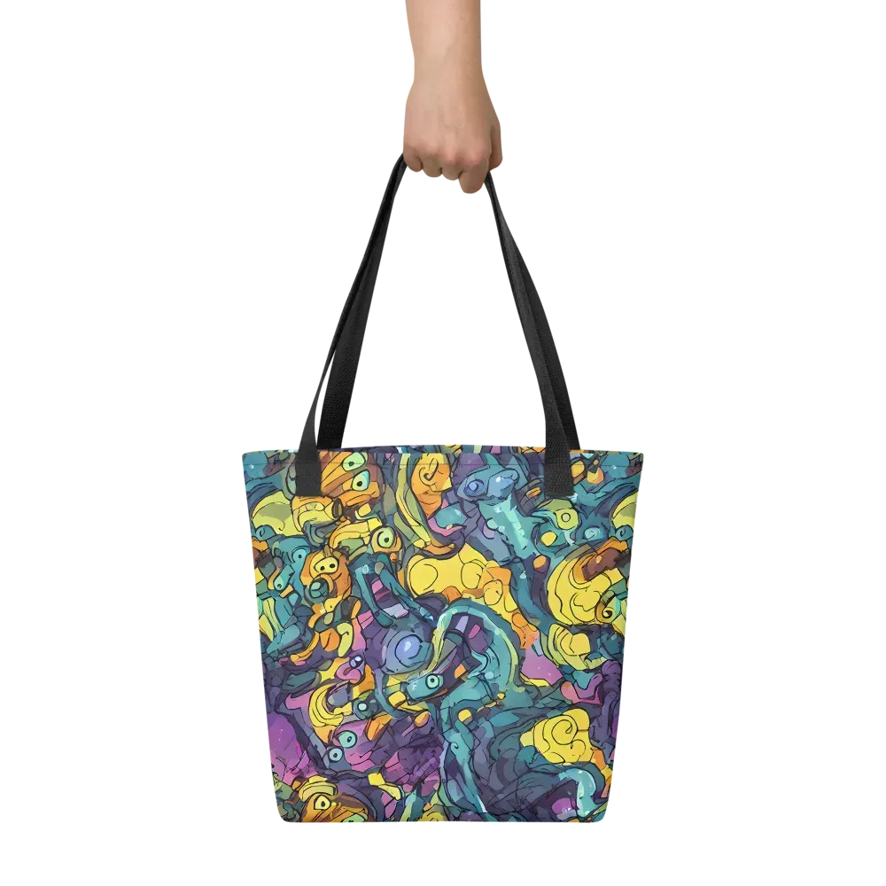 Chromatic Chameleons on Tote Bag — Front