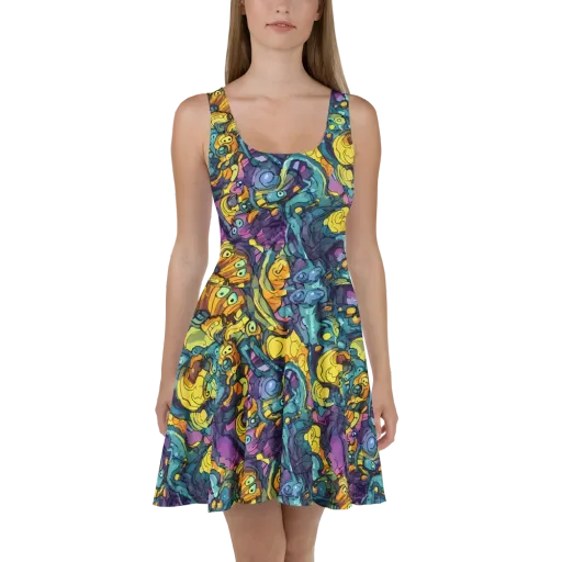 Chromatic Chameleons on a Skater Dress