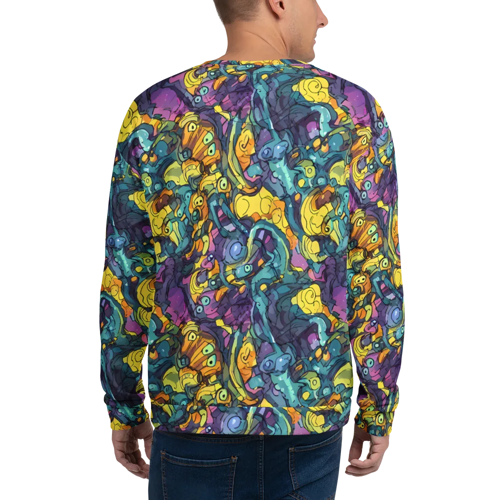Chromatic Chameleons on Sweatshirt — Back