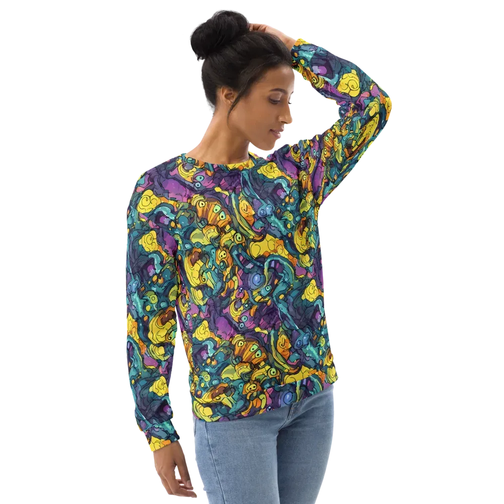 Chromatic Chameleons on Sweatshirt — Right Front