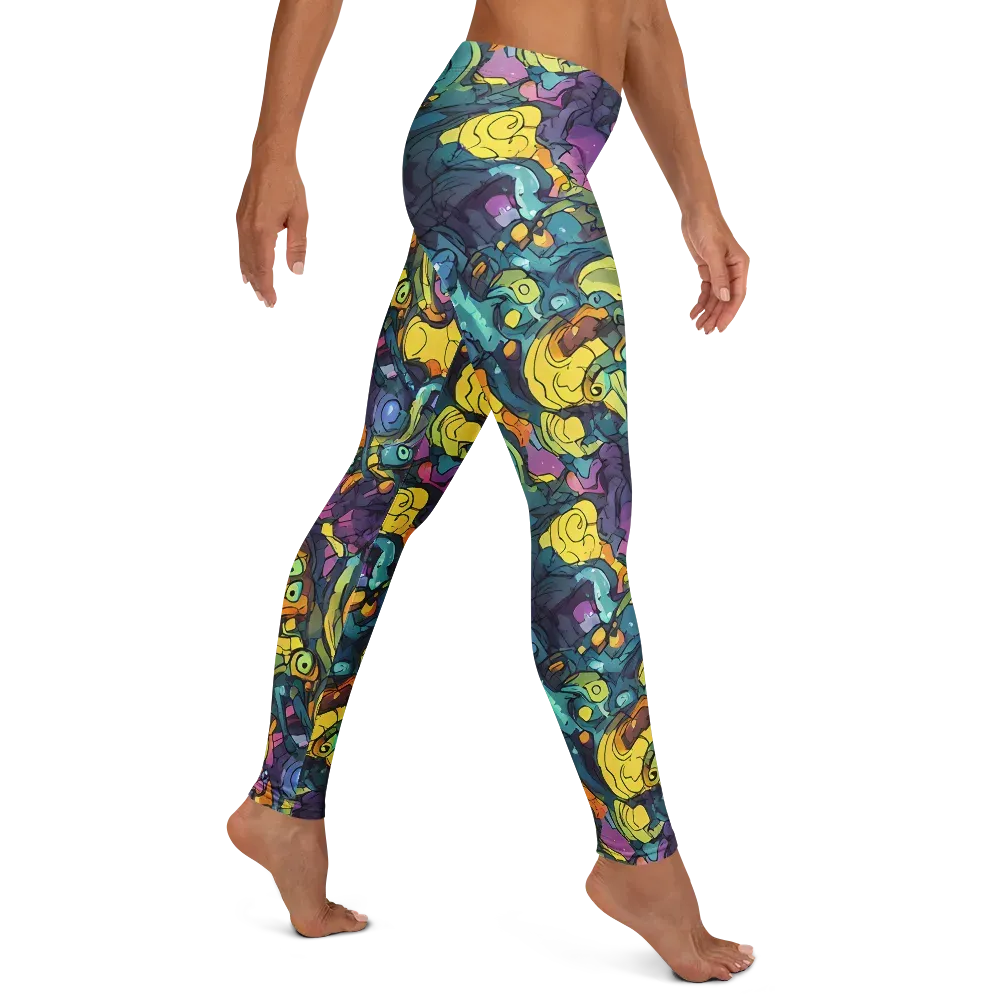 Chromatic Chameleons on Leggings — Right