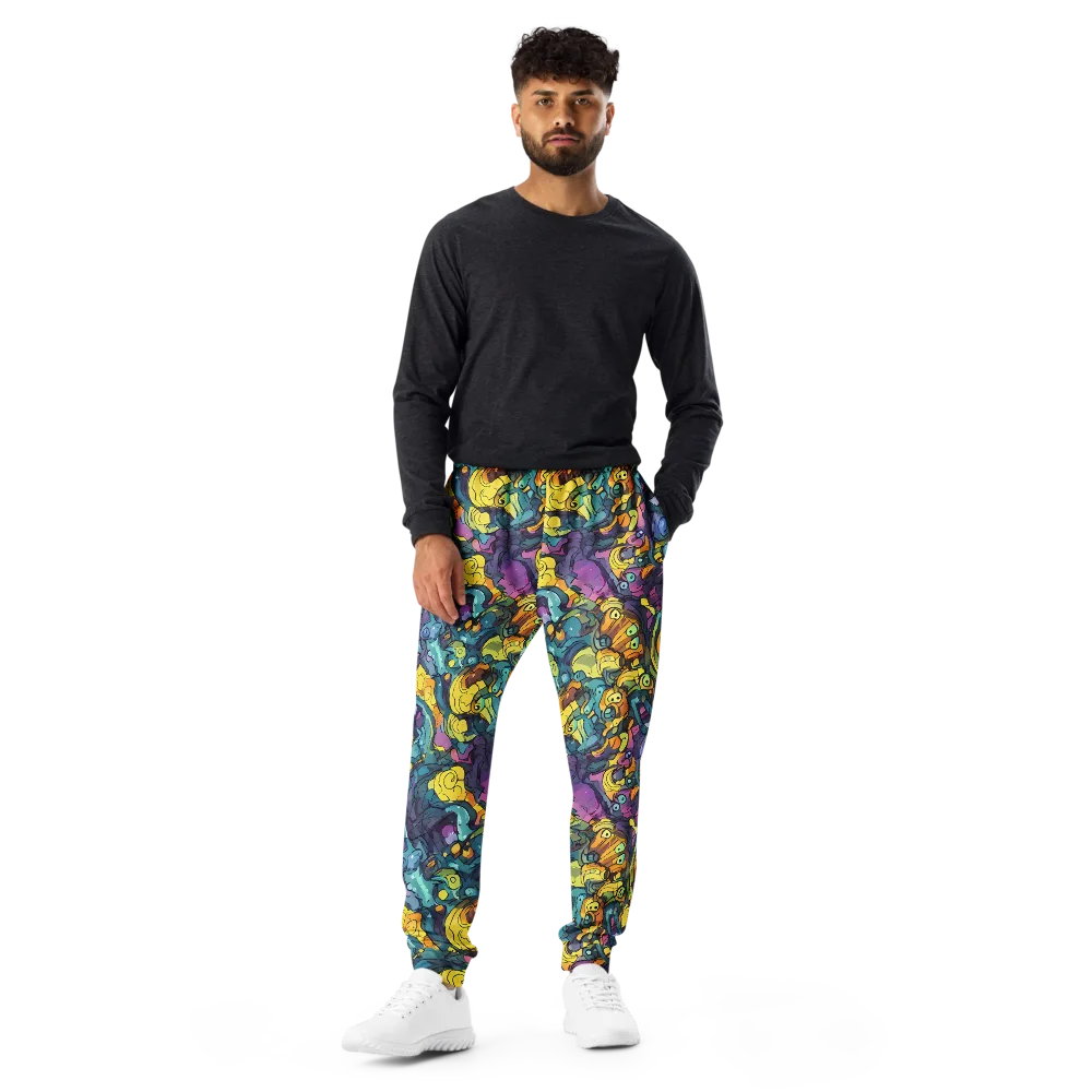 Chromatic Chameleons on Men's Joggers — Front