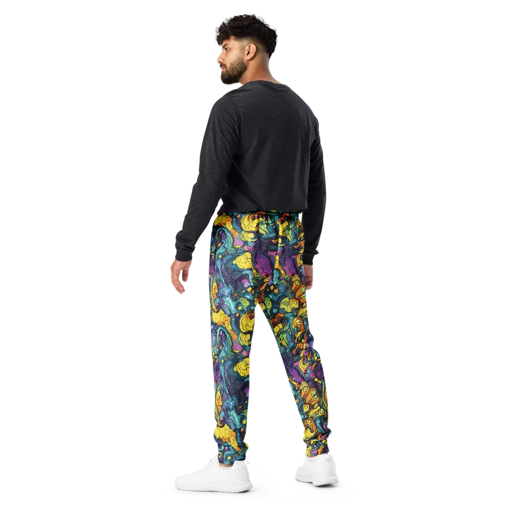 Chromatic Chameleons on Men's Joggers — Back