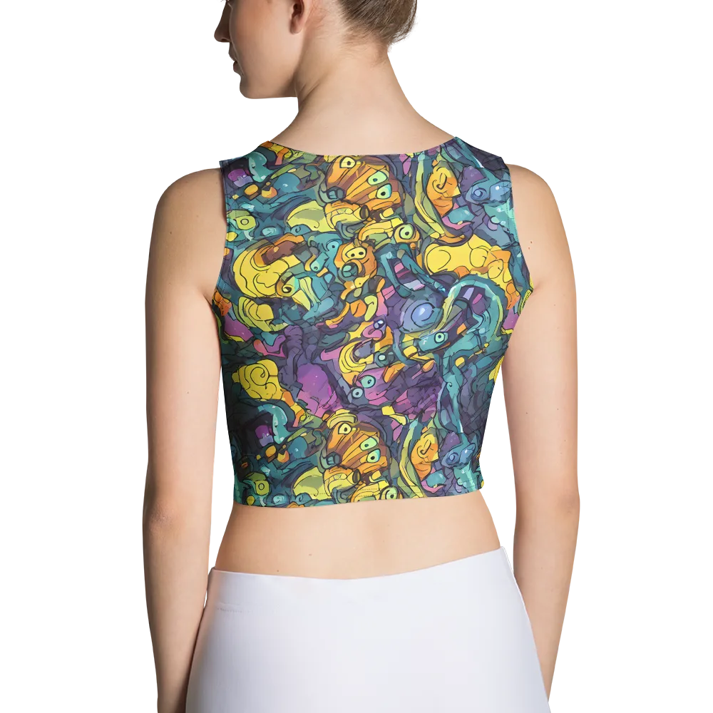 Chromatic Chameleons on Crop Top — Back