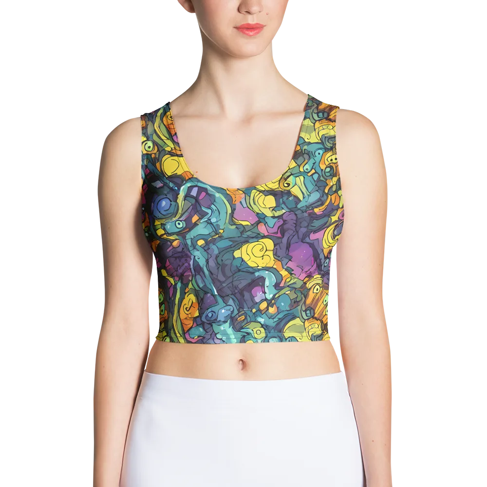 Chromatic Chameleons on Crop Top — Front