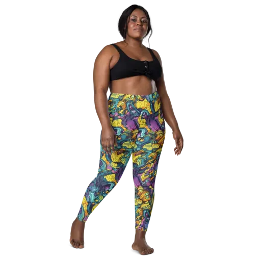Chromatic Chameleons on a Leggings with Pockets