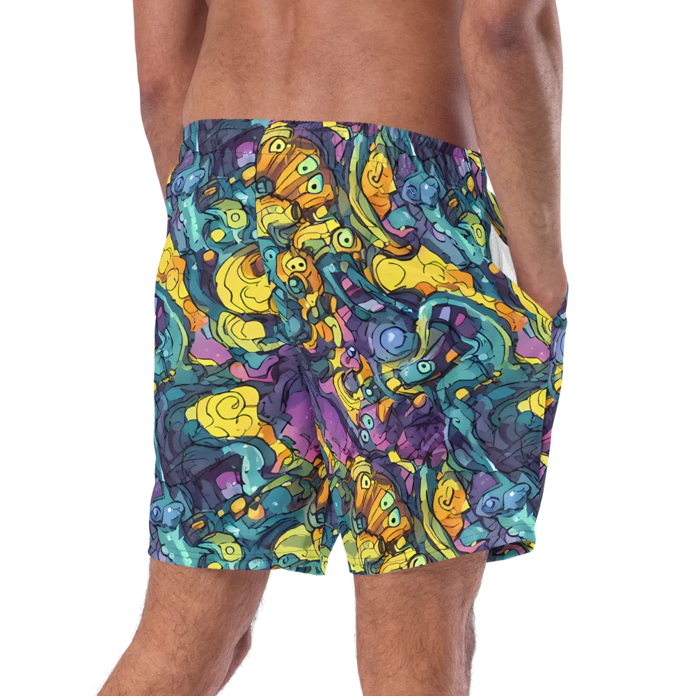 Chromatic Chameleons on Swim Trunks — Right Back