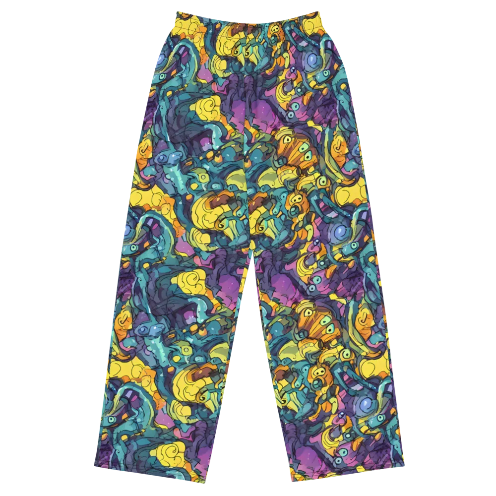 Chromatic Chameleons on Wide-Leg Pants — Front