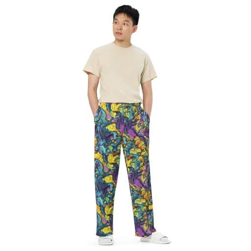 Chromatic Chameleons on a Wide-Leg Pants