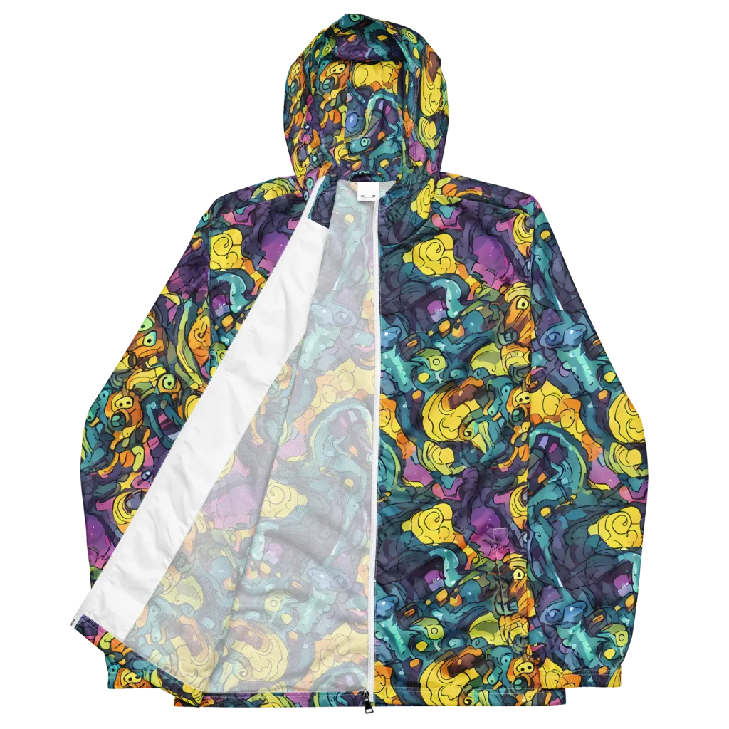 Chromatic Chameleons on Men's Windbreaker — Front