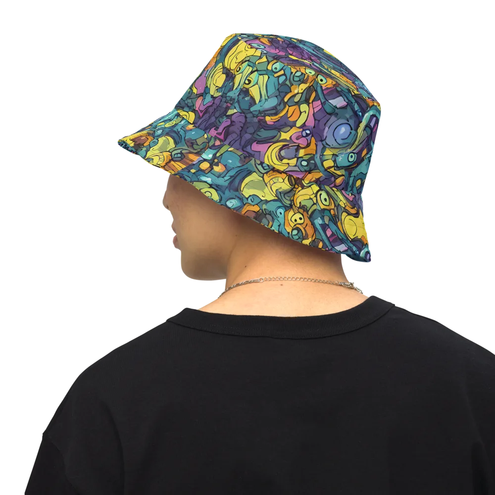 Chromatic Chameleons on Reversible Bucket Hat — Back Inside