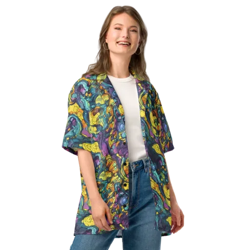 Chromatic Chameleons on a Button Shirt
