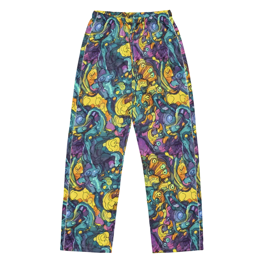 Chromatic Chameleons on Women's Pajama Pants — Front