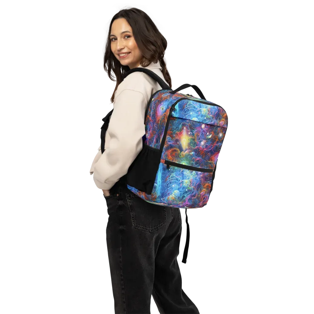 Abyssal Aurora on Utility Backpack — Back