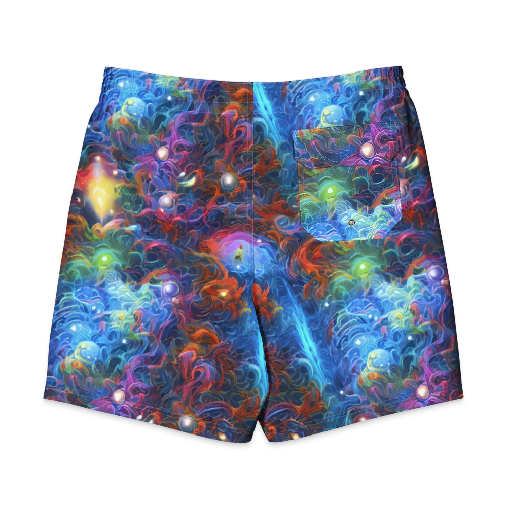 Abyssal Aurora on Men's Board Shorts — Back