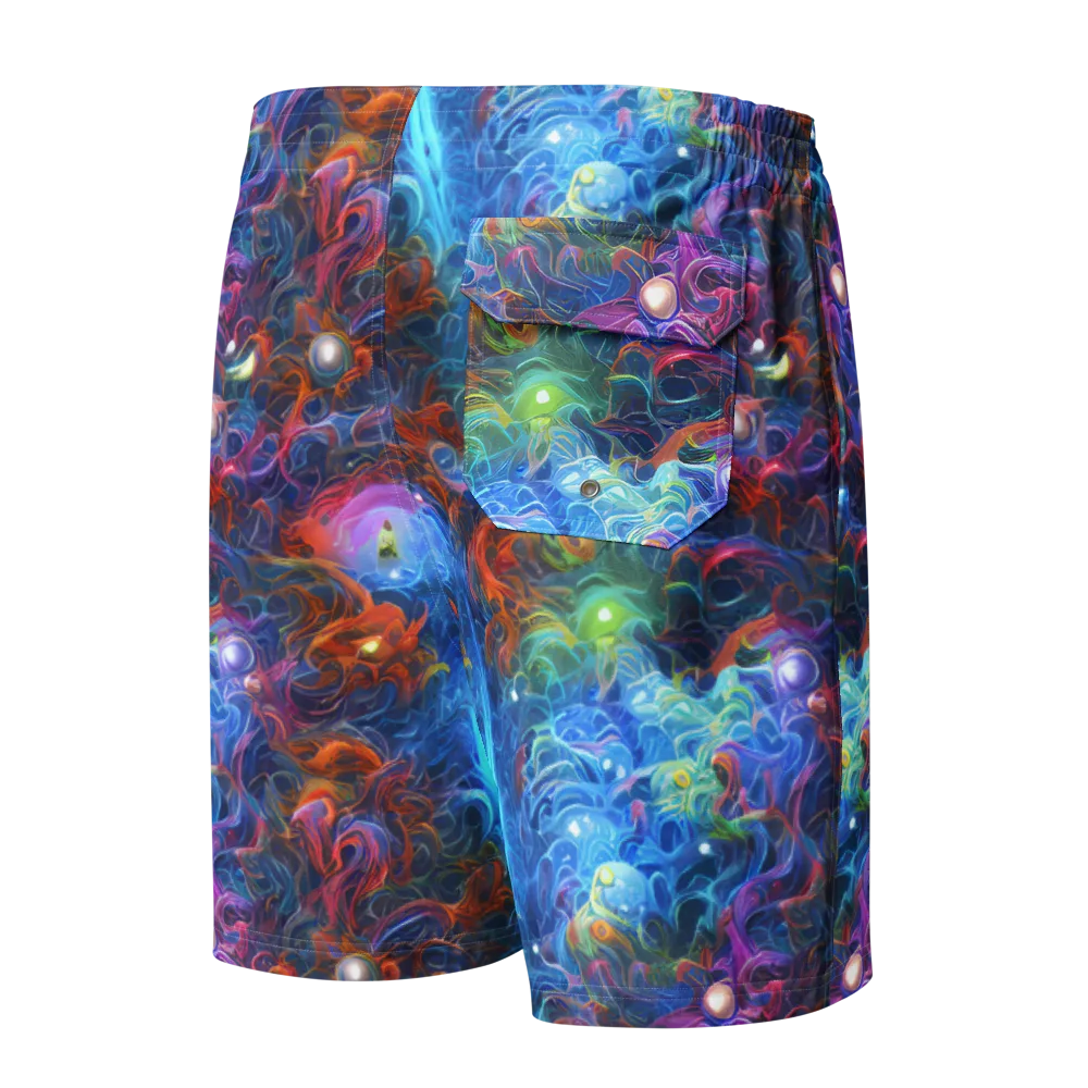 Abyssal Aurora on Men's Board Shorts — Back