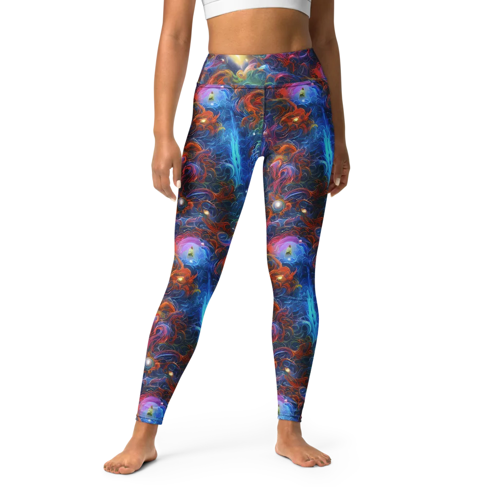 Abyssal Aurora on Yoga Leggings — Front
