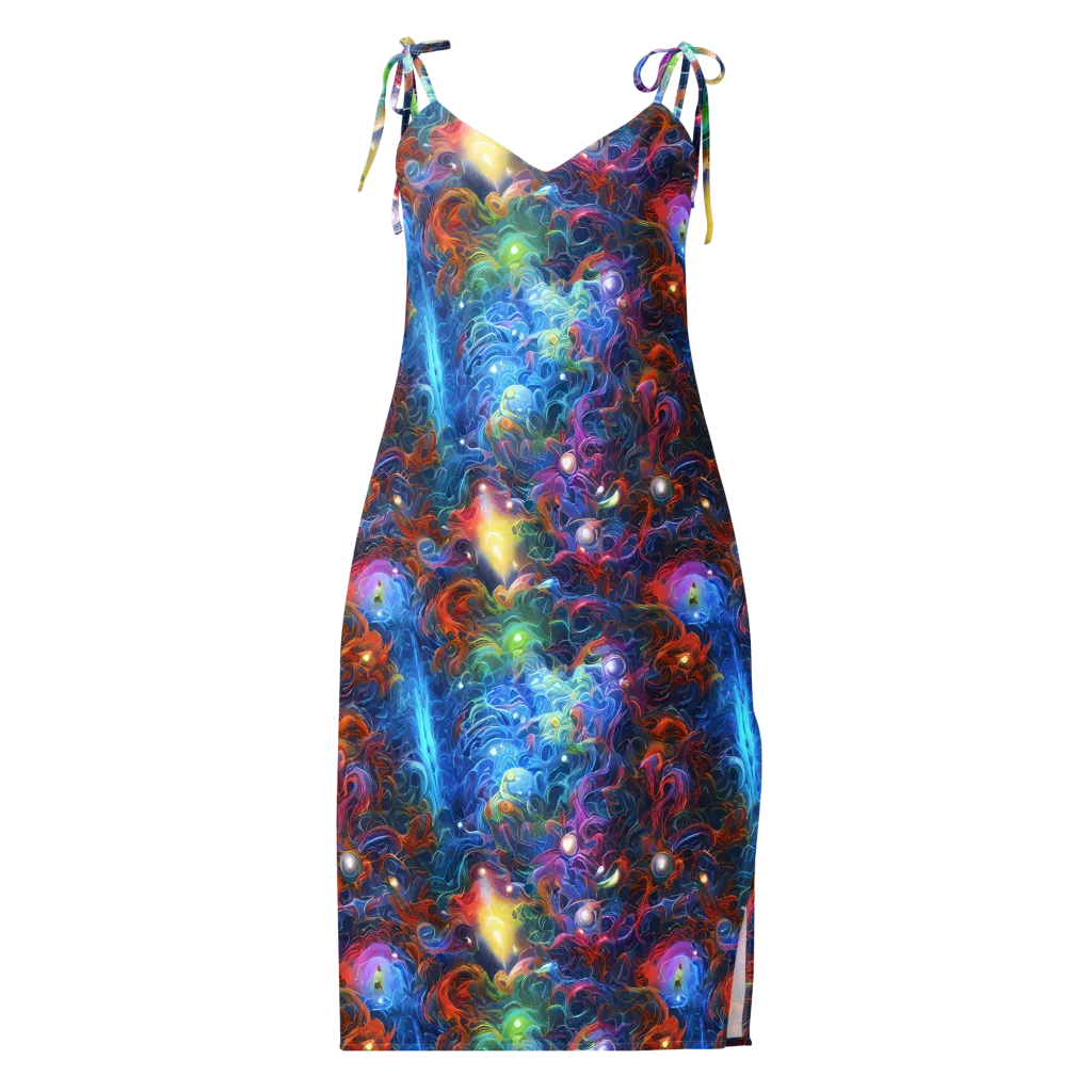 Abyssal Aurora on Slip Dress — Front