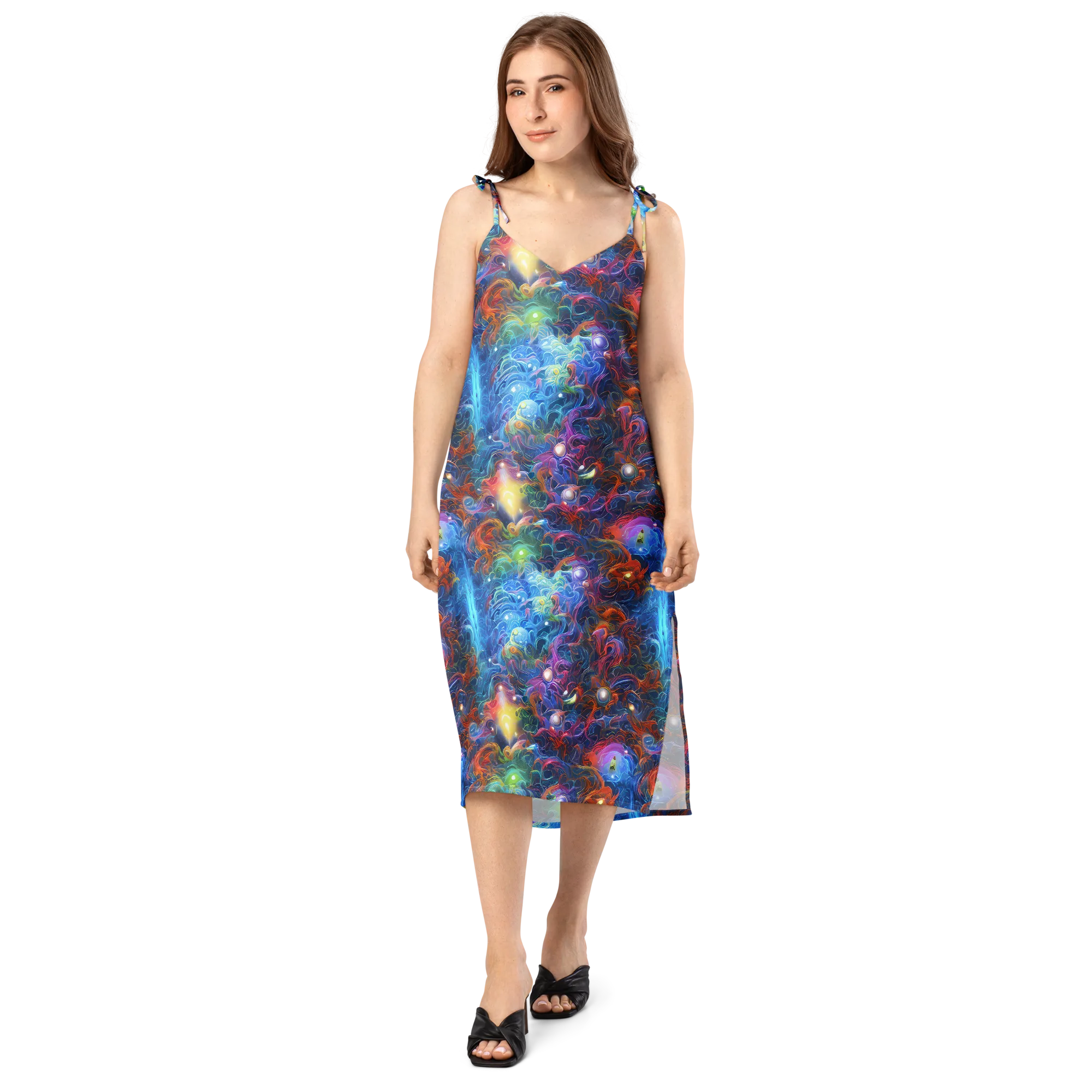 Abyssal Aurora on Slip Dress — Front