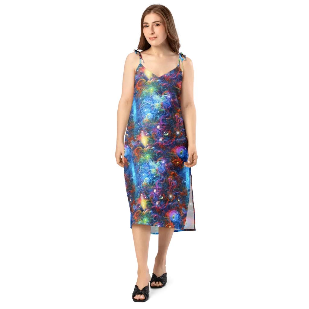 Abyssal Aurora on Slip Dress — Front