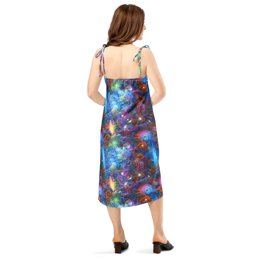 Abyssal Aurora on Slip Dress — Back