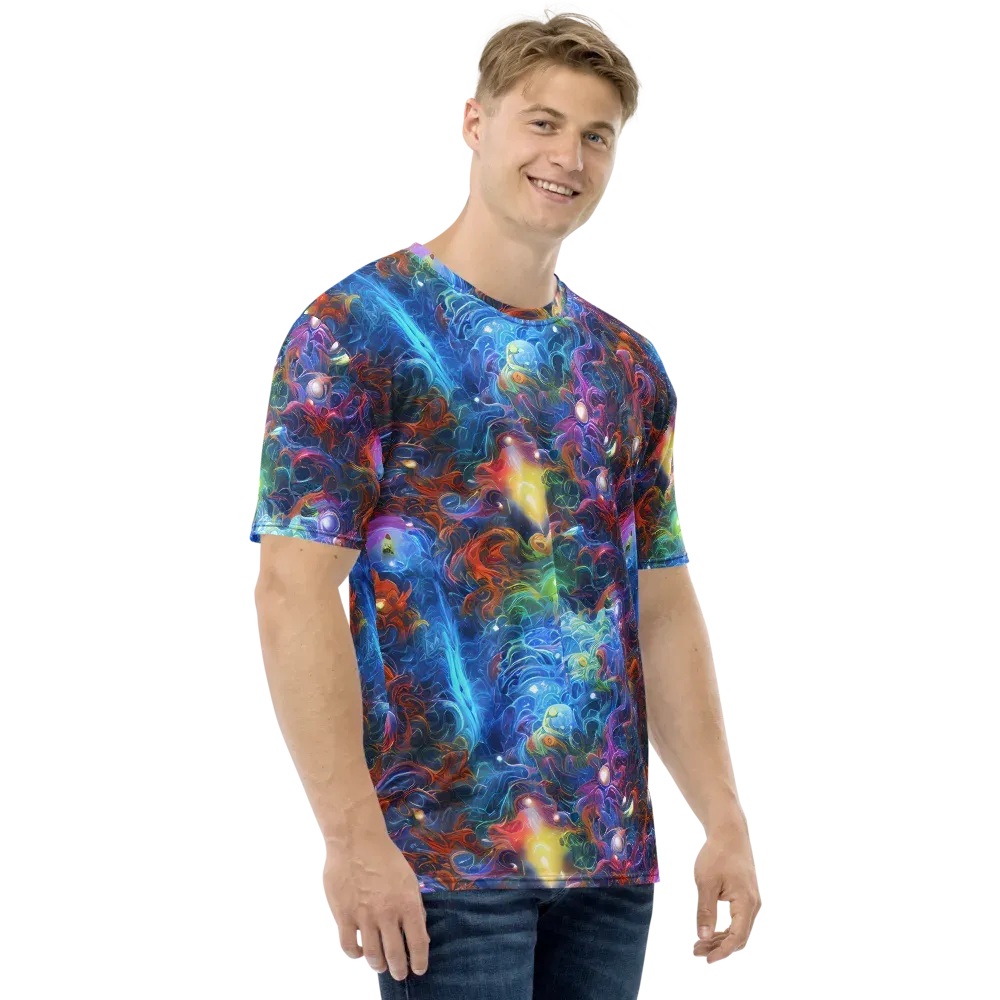 Abyssal Aurora on Men's Crew Neck T-Shirt — Right
