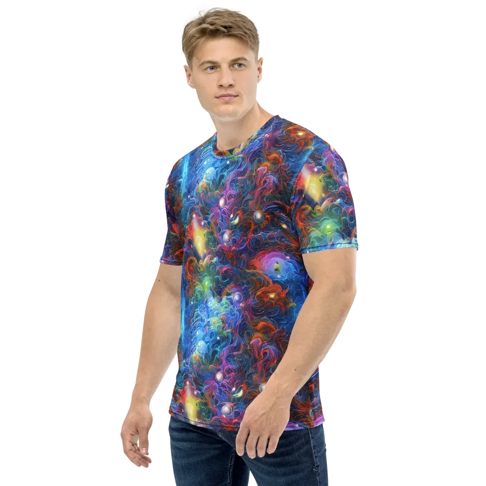 Abyssal Aurora on Men's Crew Neck T-Shirt — Left