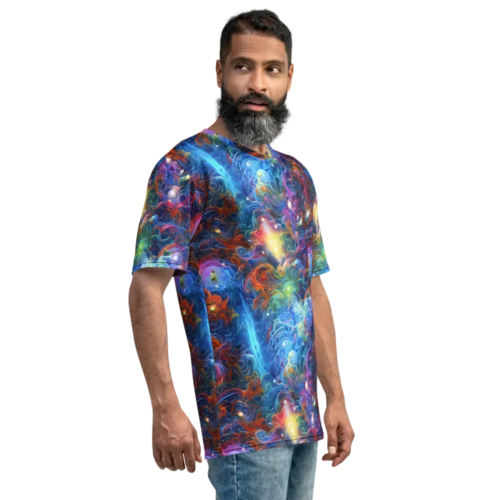 Abyssal Aurora on Men's Crew Neck T-Shirt — Right